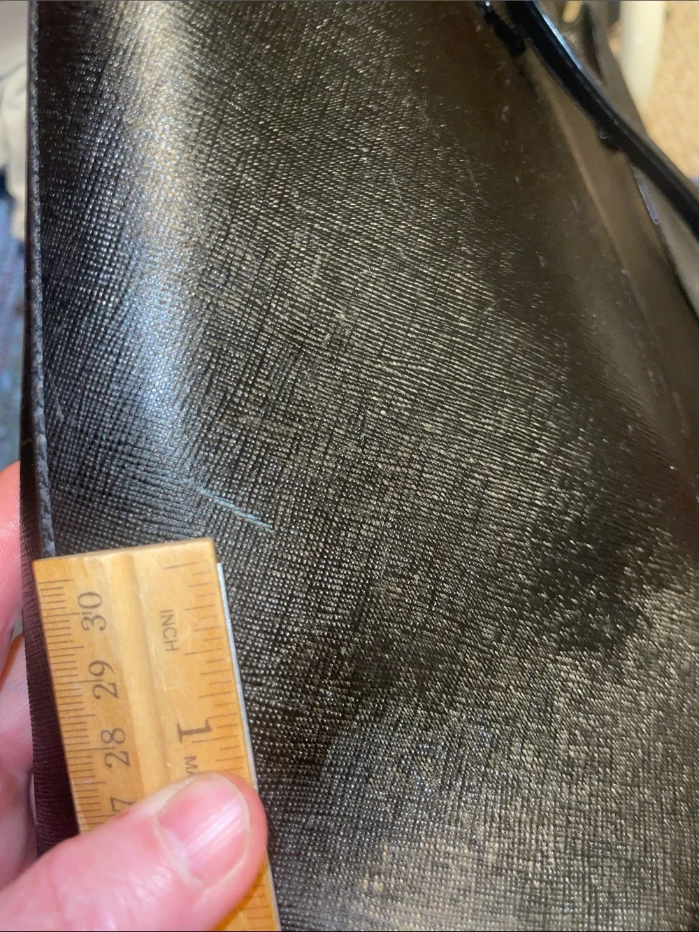 kate spade Black Saffiano Satchel with Gold Logo